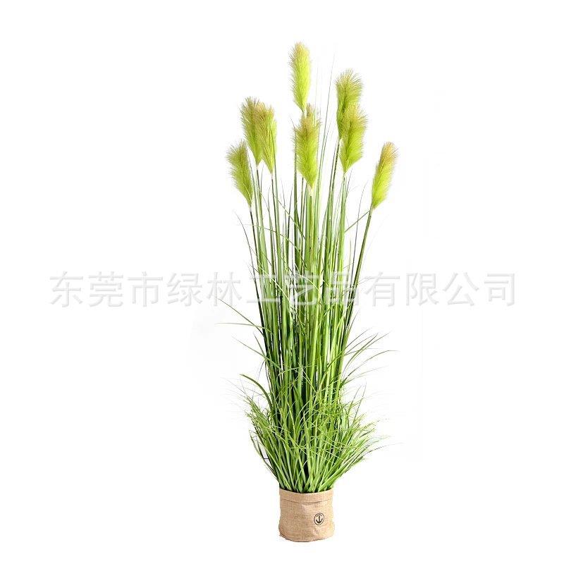 厂家仿真芦苇草狗尾草草盆栽绿植装饰北欧风格落地室内装饰草
