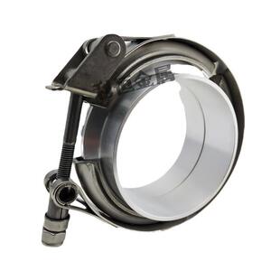 厂排气管V型23934卡箍快放兰型喉箍304家不锈钢抱箍子母法装改配