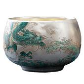 纯杯鎏银6FLC茶礼杯日创意国潮茶杯节品单陶瓷茶碗文创品茗主人杯