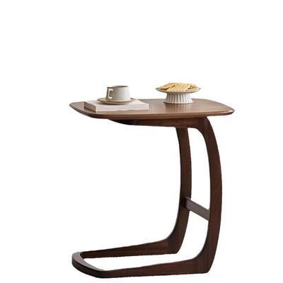 小胡茶几黑橡桃角几实木UVX沙发边胶几客厅阳台小户型床边桌木可