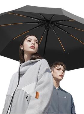 20骨全自黑胶防晒遮阳伞男44541士大号加固晴雨用两商务动伞叠广