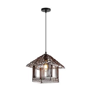 房法式藤艺灯吊灯子草帽藤编灯餐东南亚创意田园民宿复古阳台厅具