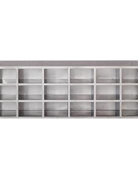 不锈钢鞋柜0无尘净化车换鞋柜3MT-34365间4不凳锈钢员工多格收纳