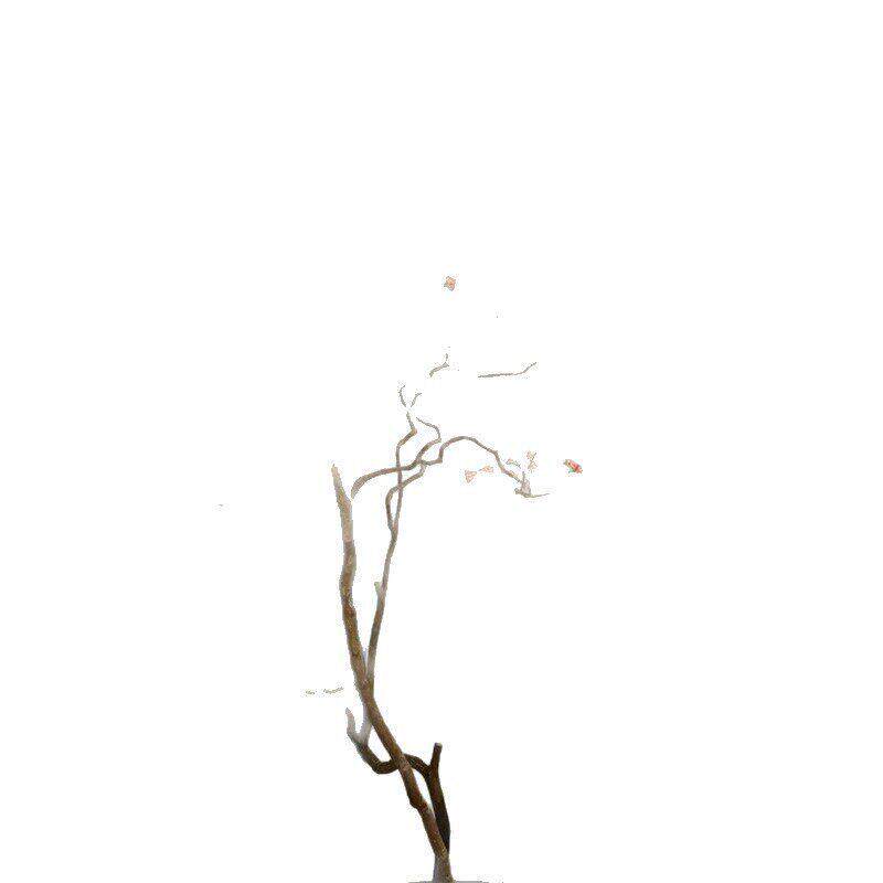档仿真悬挂花树枝花酒店造景吊顶墙面装饰真树假花装饰枝干