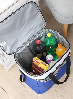 218新款牛布大号保温0包CL1302户津外携饭盒袋保温保冷便手提冰包