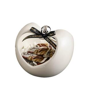 创意轻奢高档爱心果篮水果客篮糖厅家用零食干果果盘高颜值精致瓷