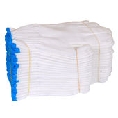 线手套劳保手套棉线工作工地干活防护F汽修加厚耐磨防滑白手套整