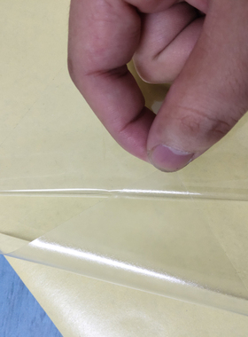 黄底双面胶高粘透明两面胶膜大韩水晶图文广O告板材双面油性透明