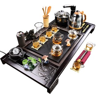 整套办公室会客功夫泡茶台烧水壶一 全自动茶盘c家用客厅茶具套装