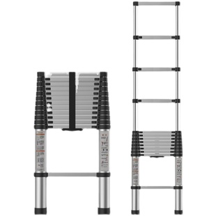 伸缩梯子工程便携多功能折叠一字直梯阁楼升降家用收缩楼梯