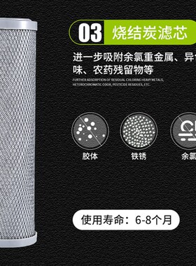 净水器滤芯通用全套三级10寸套装活性炭家用五级净水机pp棉过滤芯