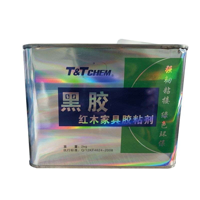 正宗天津黑胶古典家具拼板榫头粘接红木专用黑胶单组份强力木工胶