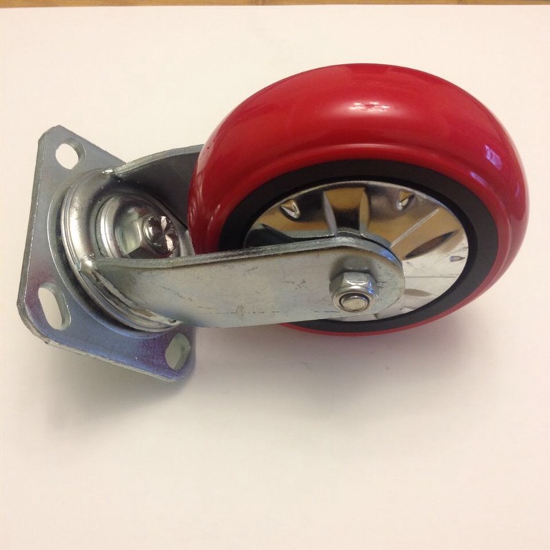 寸轮子寸万向轮寸聚氨酯轮/防缠绕轮静音平板车轮推车轮