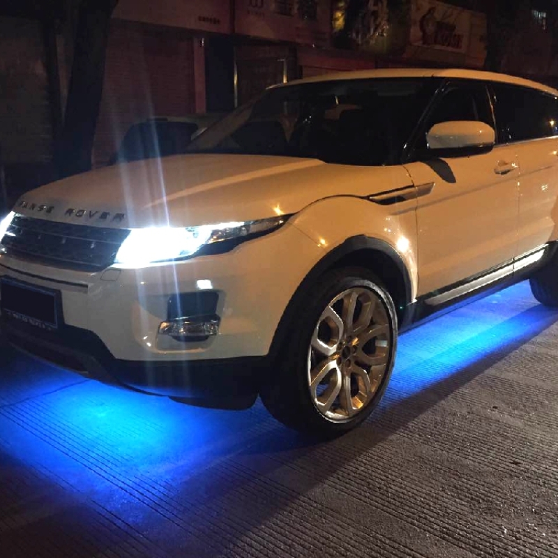 汽车底盘灯通用七彩气氛灯侧裙照地埋灯幻彩流光跑马灯LED灯带防