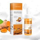 跨境姜黄洁面乳Turmeric pores温和清洁 cleanses Cleansing Milk