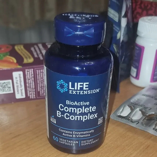 美国进口 Life Extension复合维生素B族 B-Complex含B12叶酸60粒