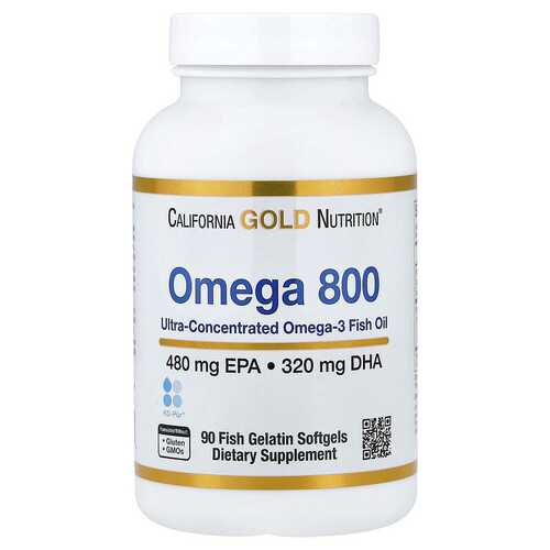 California Gold Nutrition高纯度欧米伽Omega3深海鱼油胶囊成人