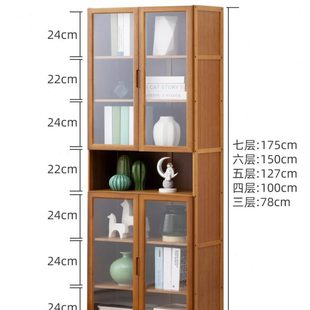 书架落地家用隔断置物架客厅简易收纳柜卧室格子储物学生书房书柜