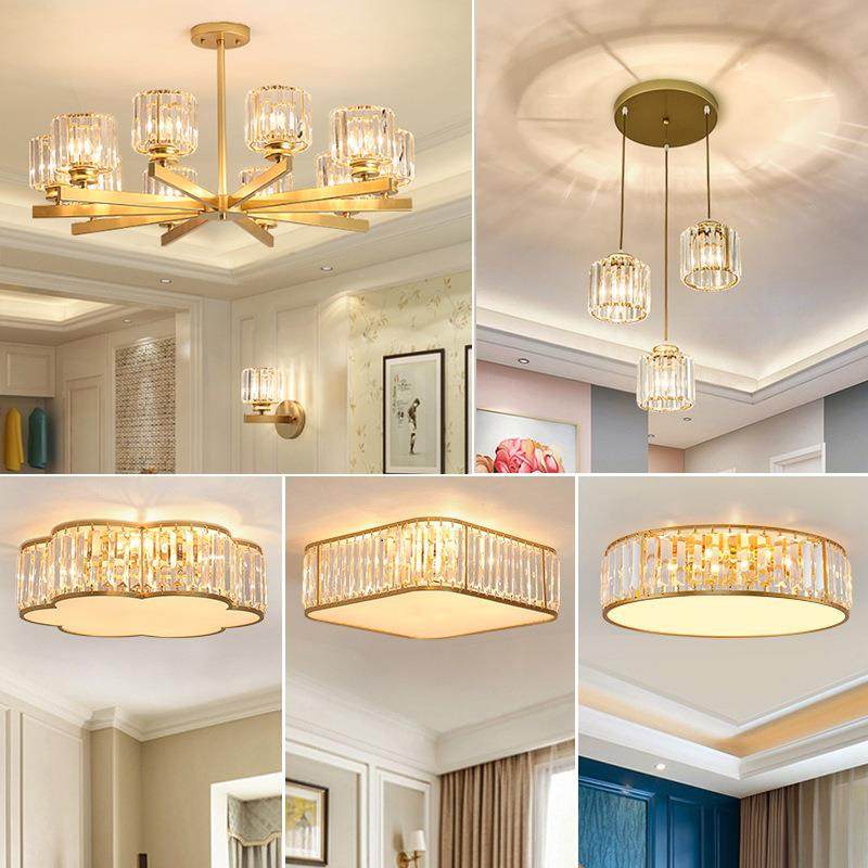 灯具 现代简约 客厅吸顶灯2022年新款水晶吊灯卧室灯北欧组合套餐,家装灯饰光源,智能吊灯,淘宝优惠券,粉丝福利购,淘宝优惠卷