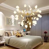 北欧吊灯创意后现代客厅卧室灯 简约现代餐厅灯树枝萤火虫led吊灯