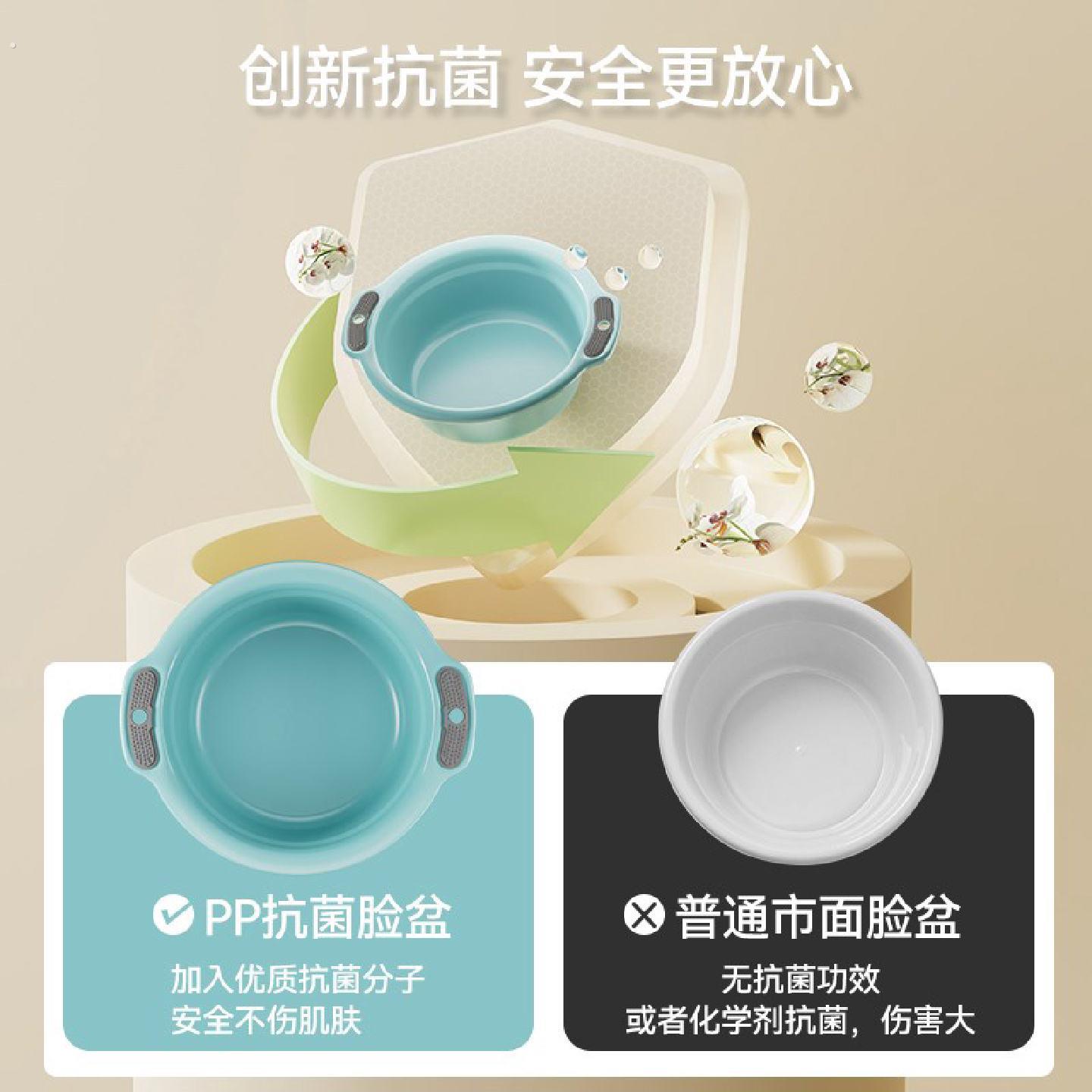 新款脸盆家用大号洗菜塑料洗脸盆耐用洗衣洗脚厨房宿舍婴儿小盆子