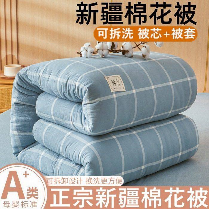 新疆棉花被子被芯可拆洗加厚保暖春秋被冬被棉被学生宿舍人被子,床上用品,棉花被,淘宝优惠券,粉丝福利购,淘宝优惠卷