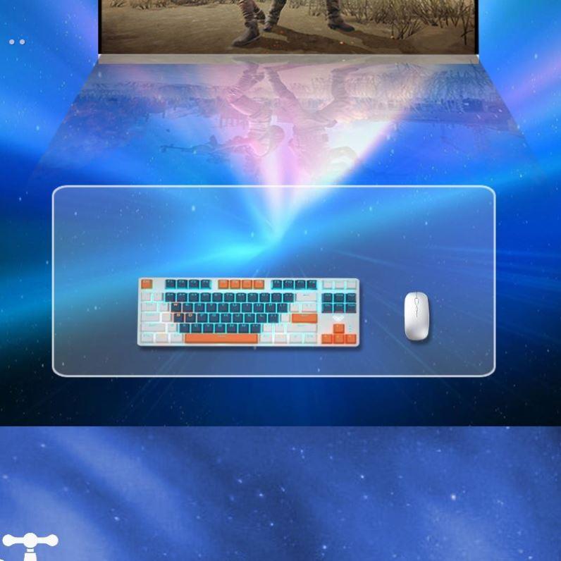 光伏玻璃鼠标垫钢化专用鼠标垫透明大号桌面游戏办公磨砂吃鸡