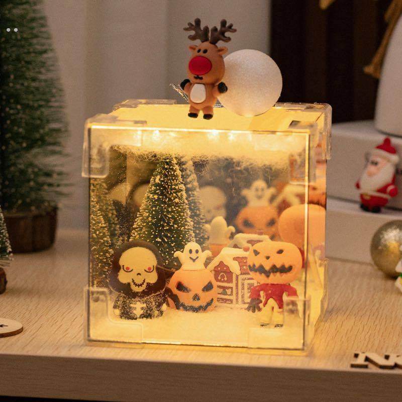 圣诞节礼物USB小夜灯桌面摆件diy创意装饰品发光氛围风灯伴手礼,节庆用品/礼品,圣诞装饰品,淘宝优惠券,粉丝福利购,淘宝优惠卷