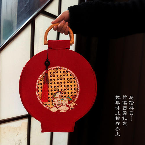 2026马年新年高档礼品袋年货茶叶包装盒茶叶礼盒春节国潮风手提袋