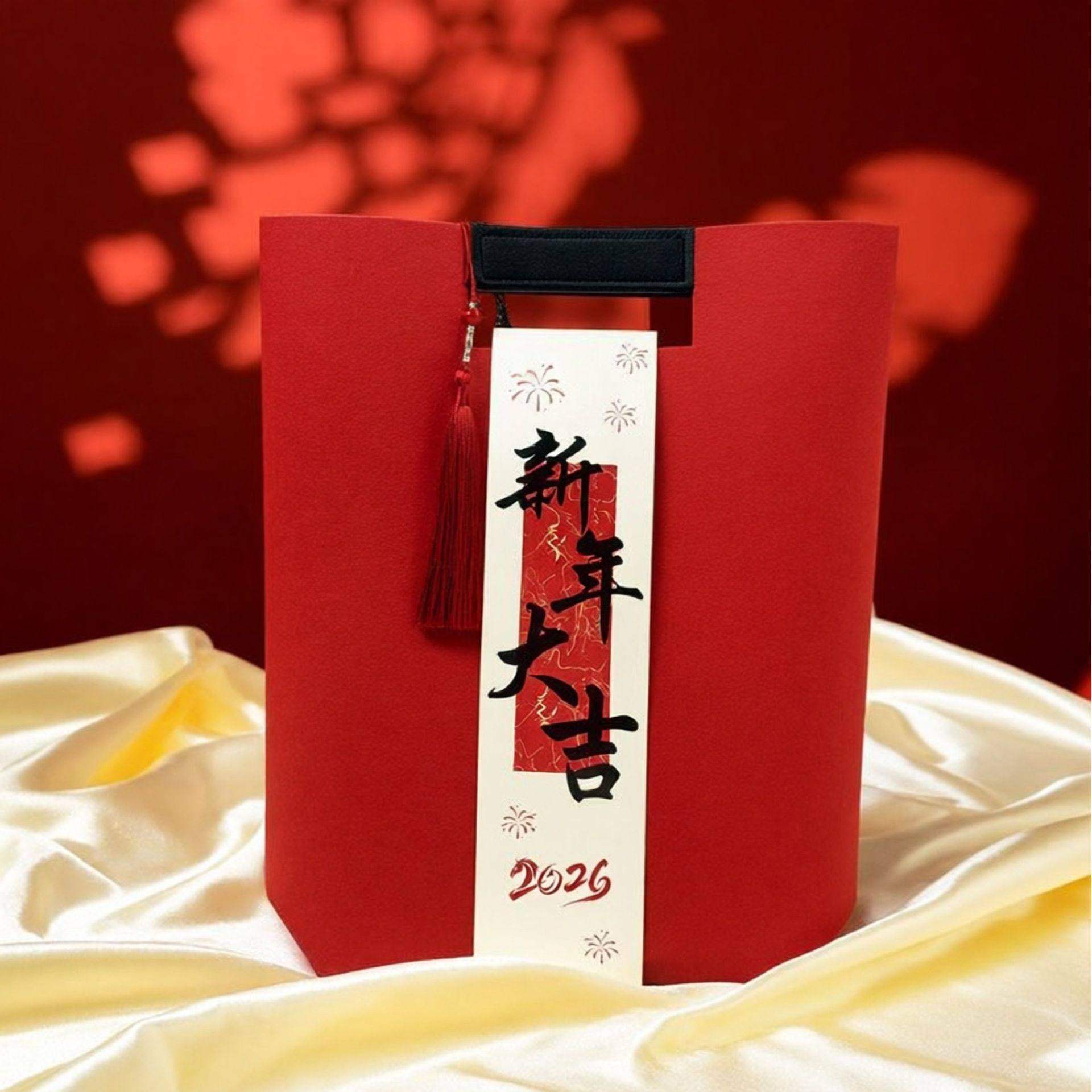 2026新年礼物袋手提袋年会周年庆公司元旦马年员工马年春节礼品袋
