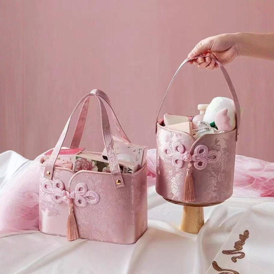 结婚伴娘伴手礼抱抱桶喜糖盒子新中式高级轻奢复古手提盒生日礼盒,包装,中秋礼品包装,淘宝优惠券,粉丝福利购,淘宝优惠卷