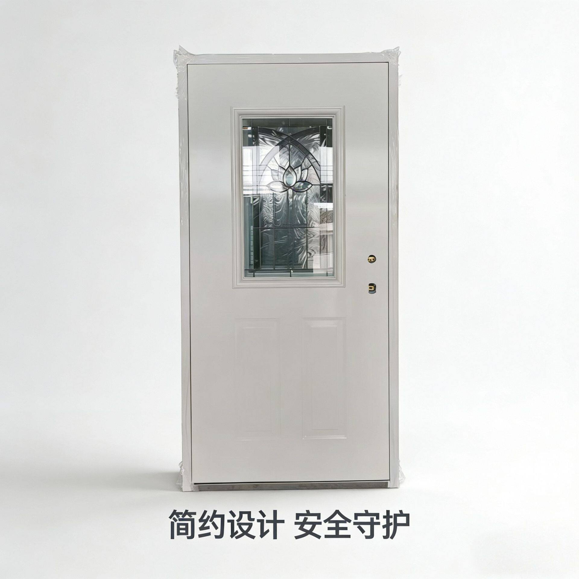 欧美式非洲钢木门户门室内门铁门源头工厂颜色款式外贸可FOB报关