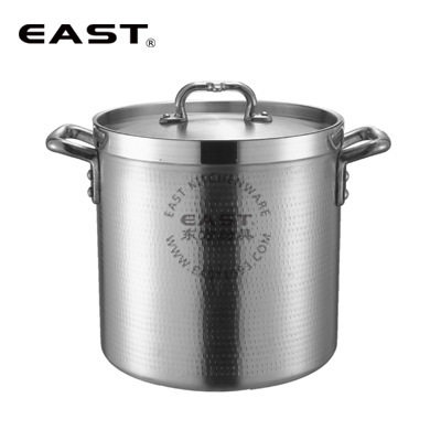 美式直口复底锤印铝高锅【EAST东方厨具】汤锅