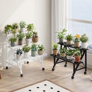 花架置物架阳台置物架子客厅落地式可移动户外多层植物多肉花盆架