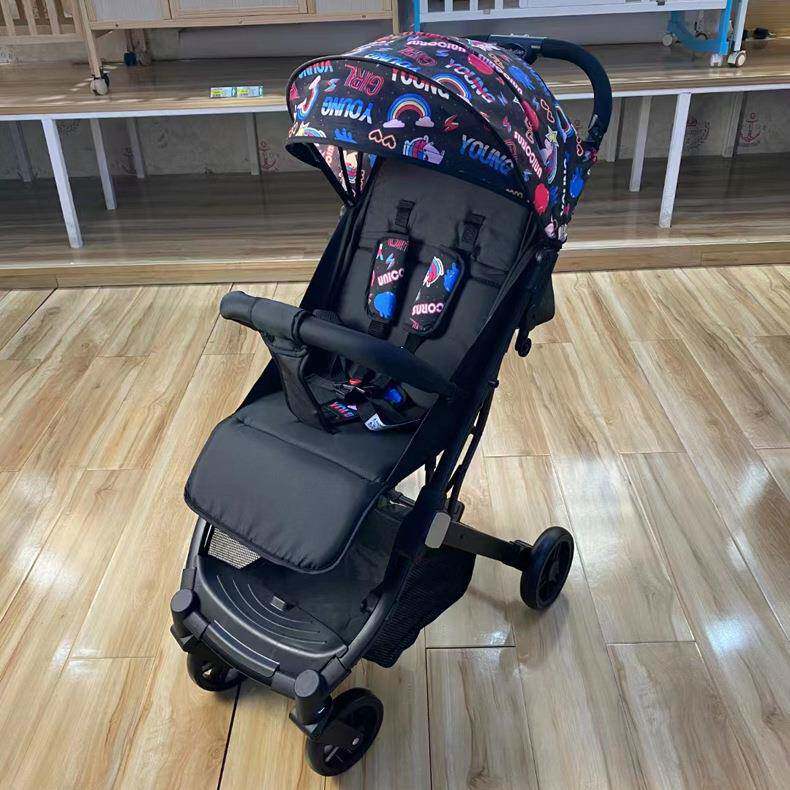 一键收可坐可躺婴儿推手口袋车儿童便携车宝宝轻便推折叠童车