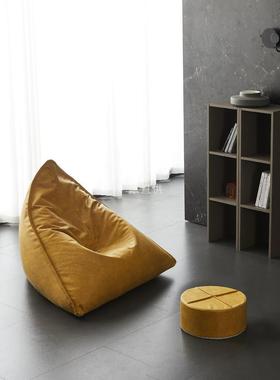 懒人沙发榻榻米卧室小型可爱少女豆袋阳台皮躺椅单人椅可拆洗沙袋