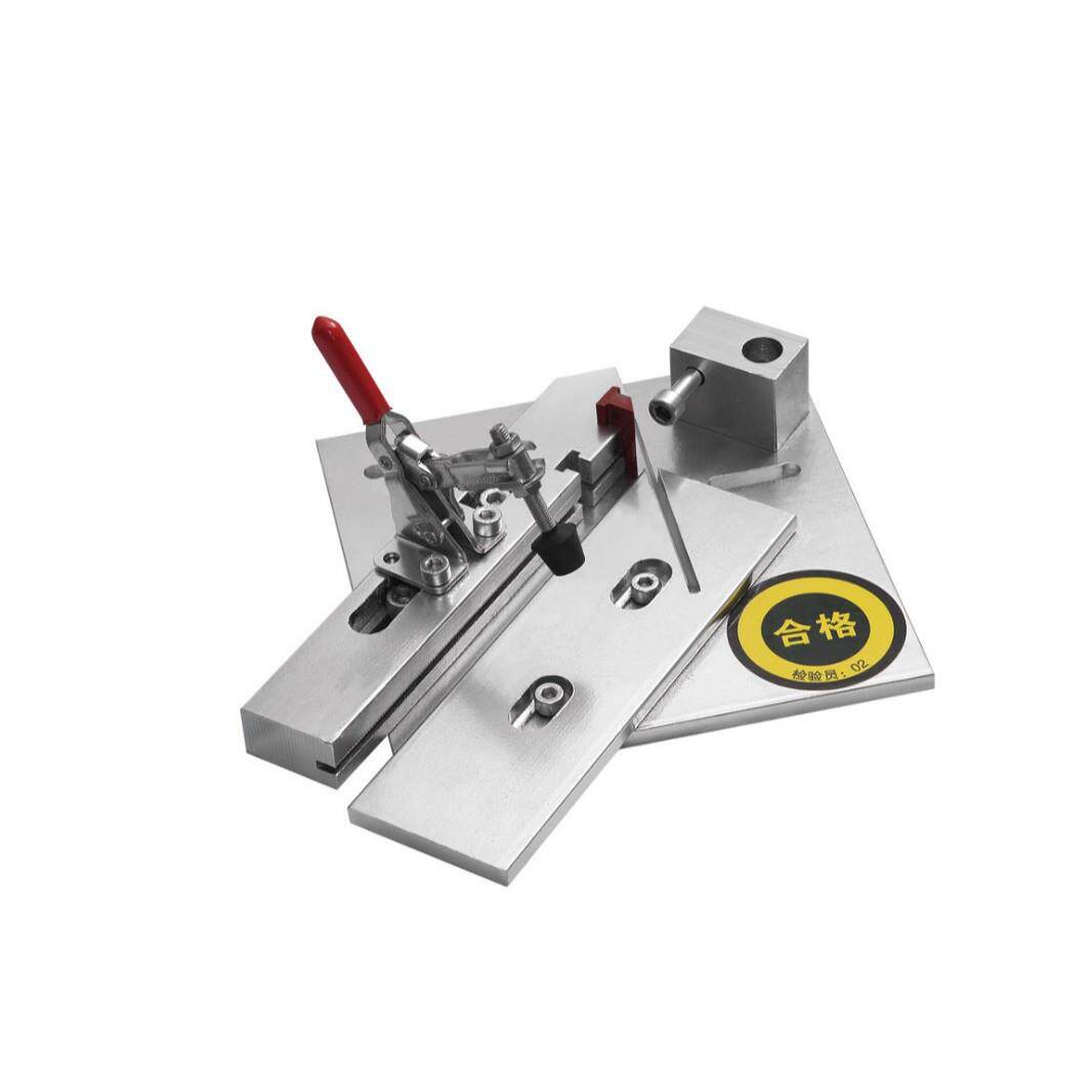 供应晶钢门铝材45度切割模具手动切割机45度模具晶钢门配件设备