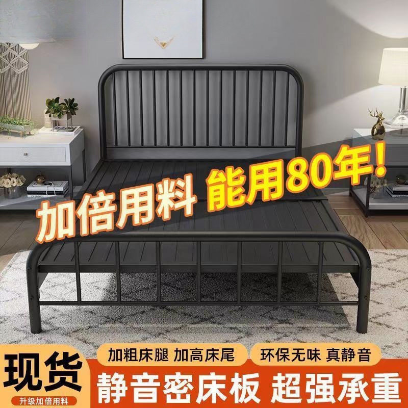 小户型单人铁艺沙发床折叠坐卧两用2025伸缩铁架床新型抽拉铁艺床