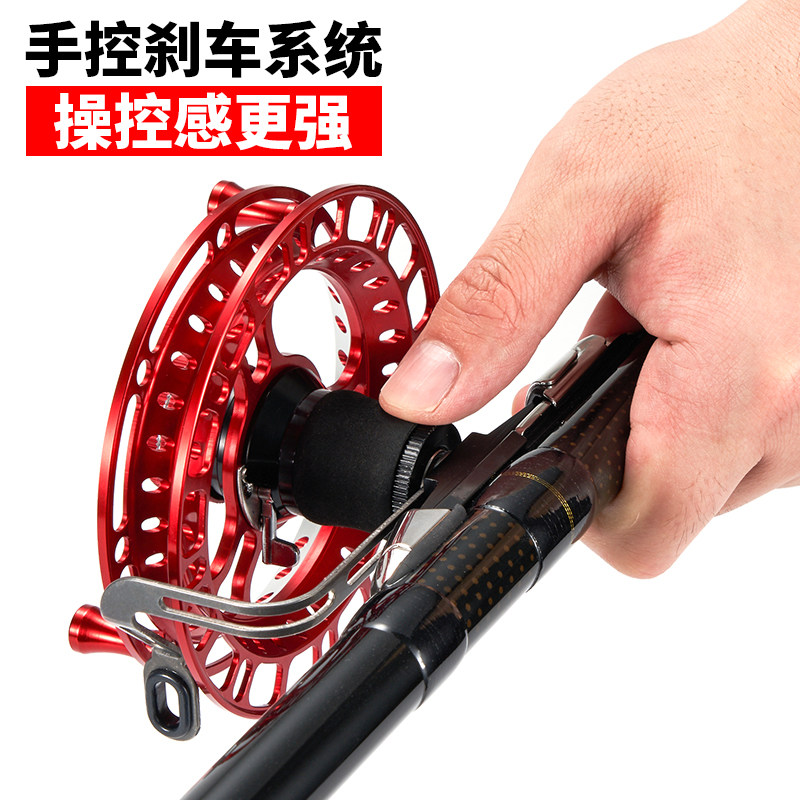 洪威风火轮鱼轮八卦轮手拨轮谷麦轮车盘矶筏钓轮前打手车轮鱼线轮