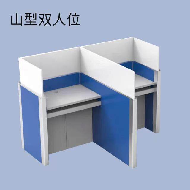 电动升降屏风桌电脑桌语音教室机房防作弊隔断学校英语考试升降桌