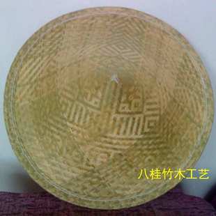 包邮50CM竹编正字帽 优质细篾编字斗笠竹笠帽尖顶钓鱼斗笠竹篾