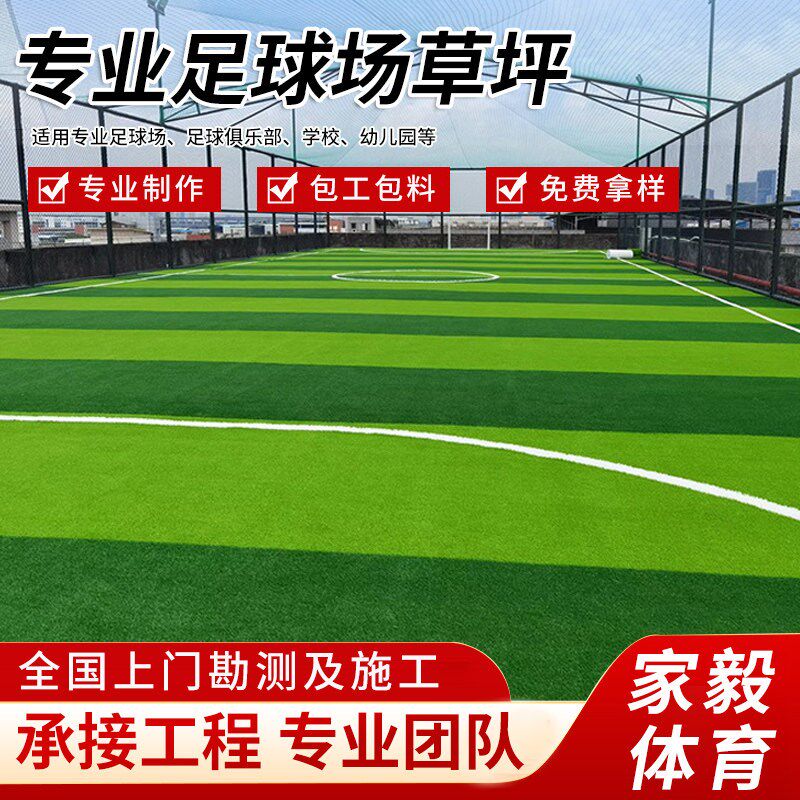 速发足球场专用人造草坪5厘米填充草坪户外人工草坪学校操场幼儿
