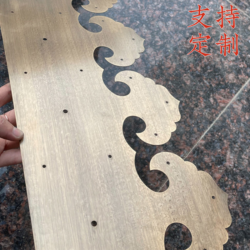 速发中式仿古铆门铁压条老榆木门铁包边仿古大门条压铁铁大钉铁如