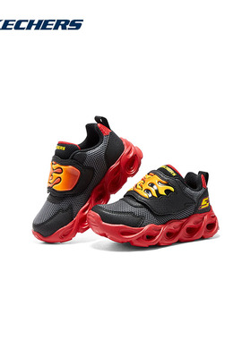 Skechers斯凯奇新款小童魔术贴童鞋运动休闲厚底运动鞋400104N
