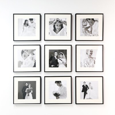 照片墙相框组合定制挂墙打印装裱制作婚纱写真图片合集背景墙展示