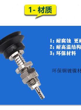 气立可机械手真空吸盘金具PBFS-/////工业配件机械手