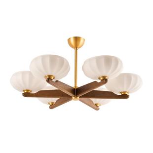 复古法式客厅灯主灯吊灯卧室灯低层高中古风书房美式吸顶灯灯具