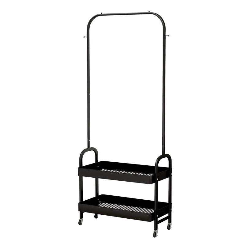 用落地鞋架落地阳台现衣架货卧室晾衣架带置物杆筐家卧室单衣帽架