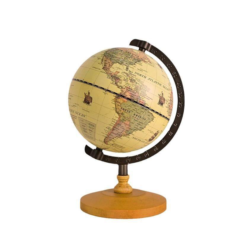 工厂办公室摆件地球仪英文地球仪家居摆件欧式风格复古地球仪