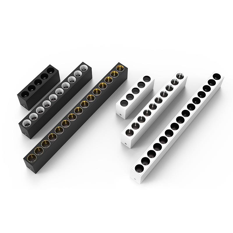 明装格栅线条灯吸全光谱智能格栅顶灯ld灯无主灯长条防眩e射灯